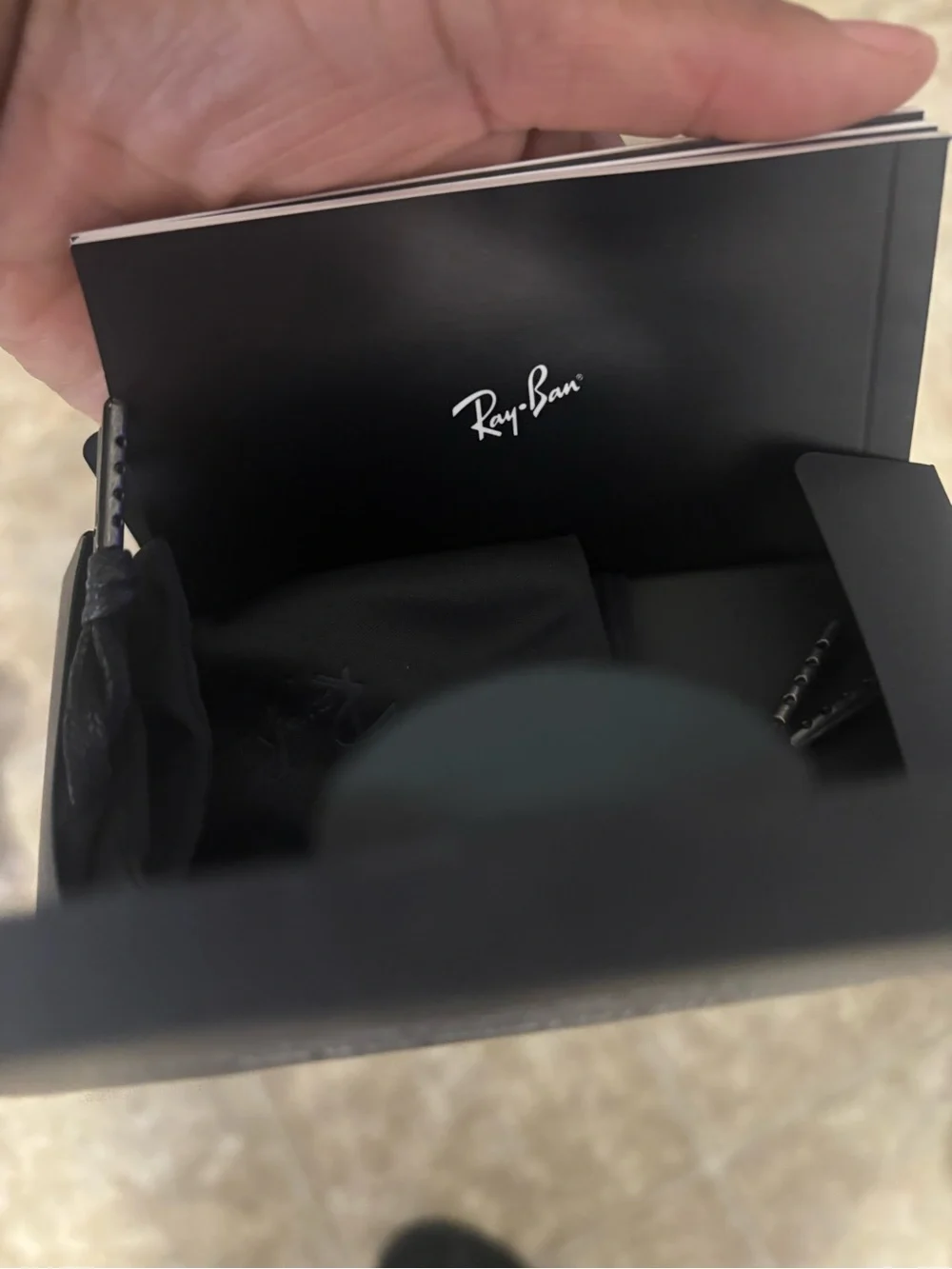 Ray-Ban Stories Round Smart Glasses — Black Frames with Dark Lenses